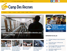 Tablet Screenshot of campdesrecrues.com